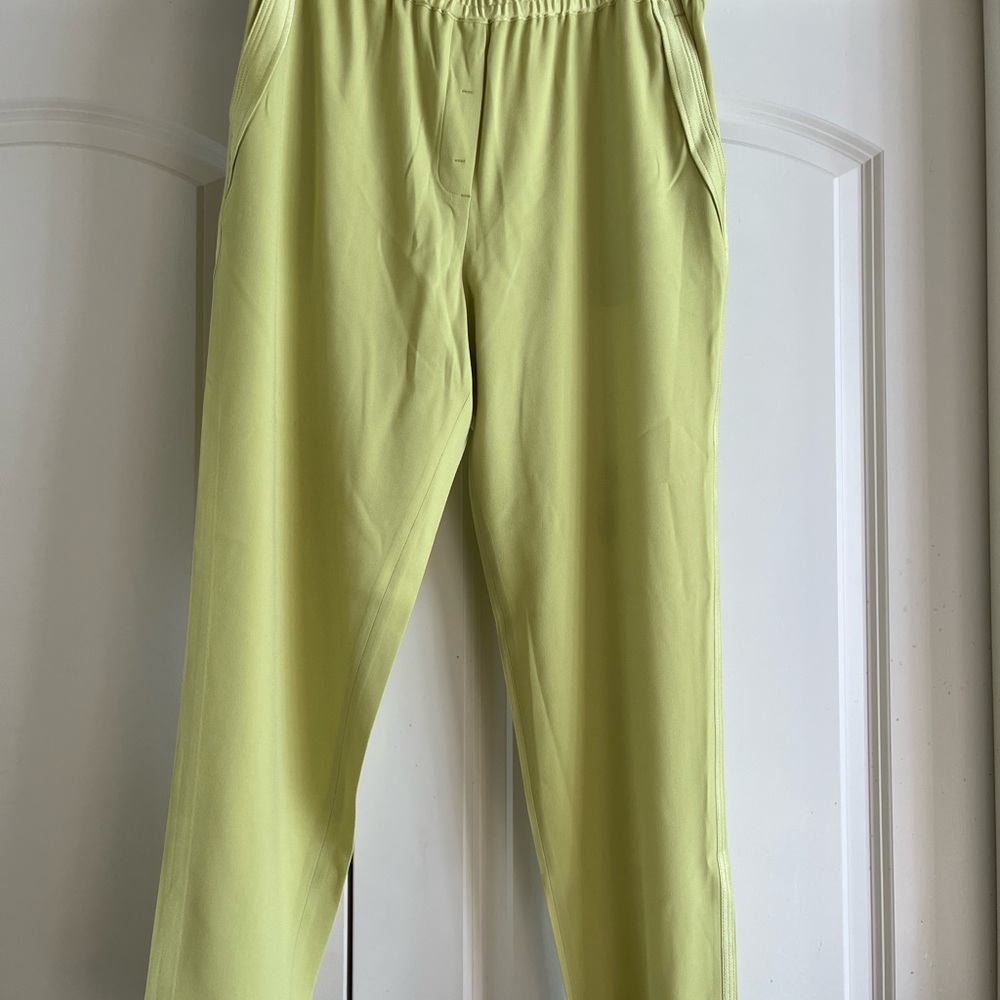 Lime Green Casual Pants